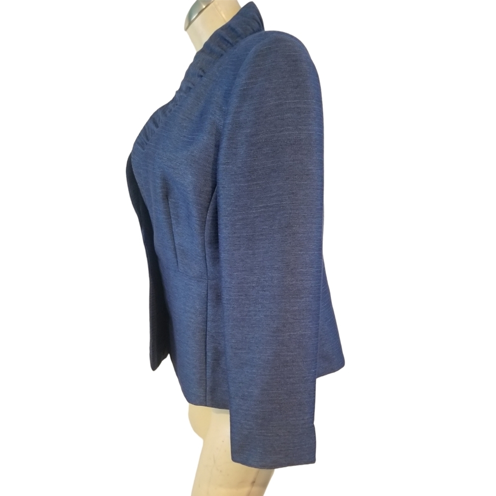 Kasper Size 12P Blue Blazer Jacket - Picture 2 of 6